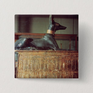 Bóton Quadrado 5.08cm Anubis, deus egípcio do morto