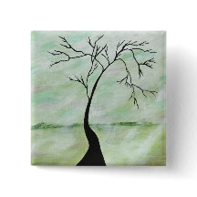 Apenas eu esperei árvore curvada da arte abstrata