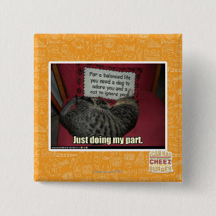 Bóton Quadrado 5.08cm Apenas fazendo minha divisória