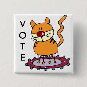 BÓTON QUADRADO 5.08CM APENAS PARA O VOTO DO DIVERTIMENTO!