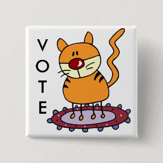 BÓTON QUADRADO 5.08CM APENAS PARA O VOTO DO DIVERTIMENTO!