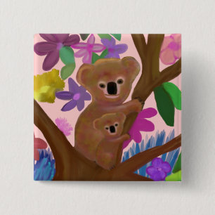 Bóton Quadrado 5.08cm Apenas pendurando ao redor