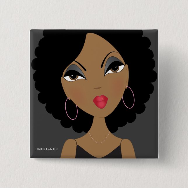 Bóton Quadrado 5.08cm Apenas respire o botão (Frente)