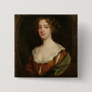 Bóton Quadrado 5.08cm Aphra Behn (1640-89) (óleo em canvas)