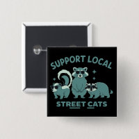 Apoio ao Gato de Rua Fun Raccoon Gambá