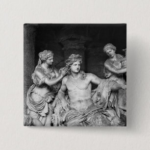 Bóton Quadrado 5.08cm Apollo tendeu por ninfas no bosque do