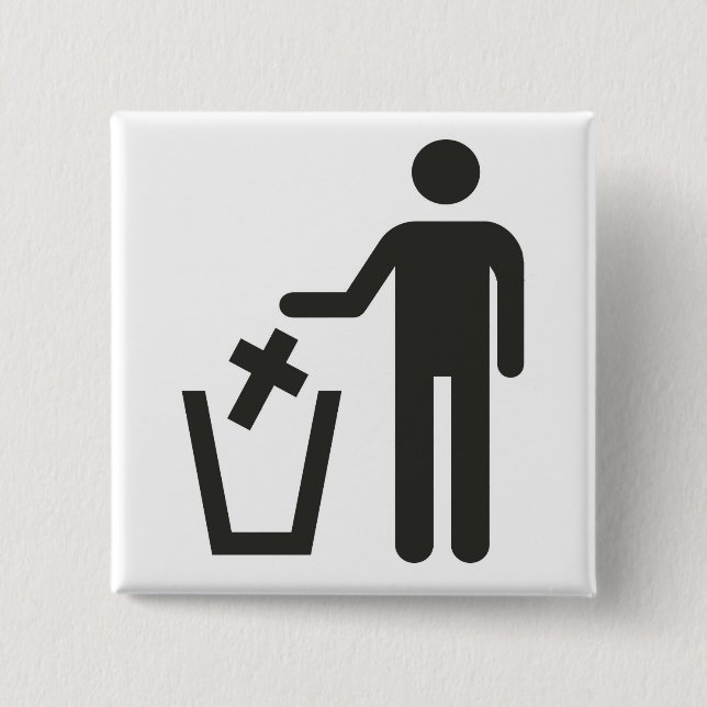 Bóton Quadrado 5.08cm Apostasy (Frente)