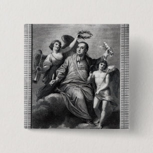 Bóton Quadrado 5.08cm Apotheosis de Handel, 1787