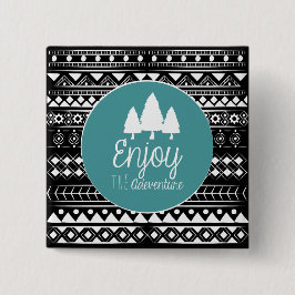 Bóton Quadrado 5.08cm Aproveite O Adventure Boho