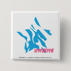 Bóton Quadrado 5.08cm Aqua 3 da zebra