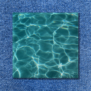 Bóton Quadrado 5.08cm Aqua Green Natation Piscina Water Photo