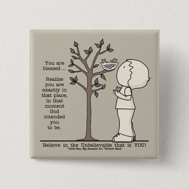 Bóton Quadrado 5.08cm Aquele Lugar (Frente)