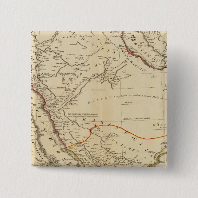 Bóton Quadrado 5.08cm Arábia 5 (Frente)