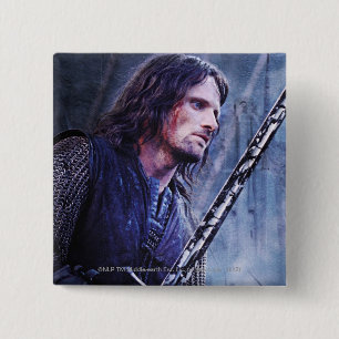 Bóton Quadrado 5.08cm Aragorn com sangue