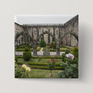 Bóton Quadrado 5.08cm Arcebispo Palácio Braga com jardim