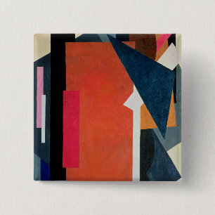 Bóton Quadrado 5.08cm Architectonics Painterly, 1916-17