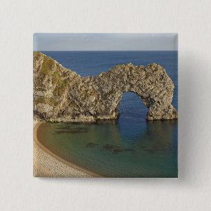 Bóton Quadrado 5.08cm Arco da Durdle Door, Patrimônio Mundial da Costa J