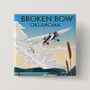 Bóton Quadrado 5.08cm Arco quebrado de Oklahoma