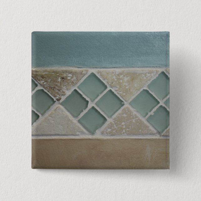 Bóton Quadrado 5.08cm Areia E Mar (Frente)