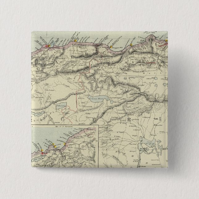 Bóton Quadrado 5.08cm Argélia (Frente)