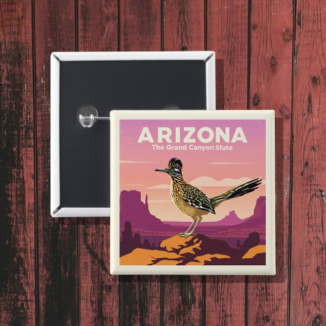 Bóton Quadrado 5.08cm Arizona Vintage (Criador carregado)