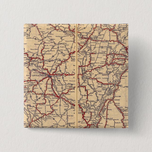 Bóton Quadrado 5.08cm Arkansas 5 (Frente)