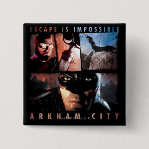 Bóton Quadrado 5.08cm Arkham City Escape é impossível