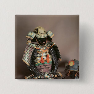 Bóton Quadrado 5.08cm Armadura do samurai, período de Muromachi c.1384