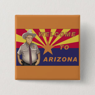 Bóton Quadrado 5.08cm Arpaio: Boa vinda à arizona