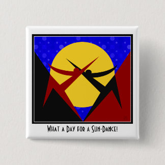 Bóton Quadrado 5.08cm Art Deco Sun-Dance