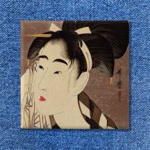 Arte Antiga Mulher Limpando o Suor