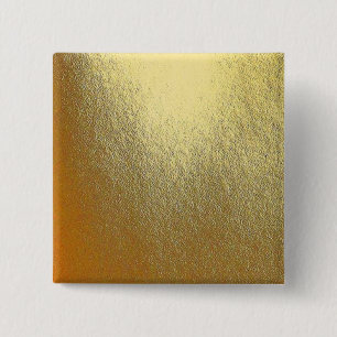 Bóton Quadrado 5.08cm Arte Dourada brilhante