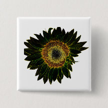 Arte Floral de Girassol Amarelo Neon Minimalista