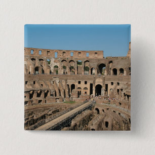 Bóton Quadrado 5.08cm Arte Romana. O Coliseu ou Anfiteatro Flaviano 6