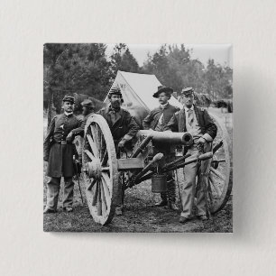 Bóton Quadrado 5.08cm Artilharia da guerra civil, 1860s