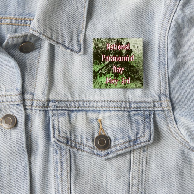 Bóton Quadrado 5.08cm Árvore Paranormal Nacional (In Situ)