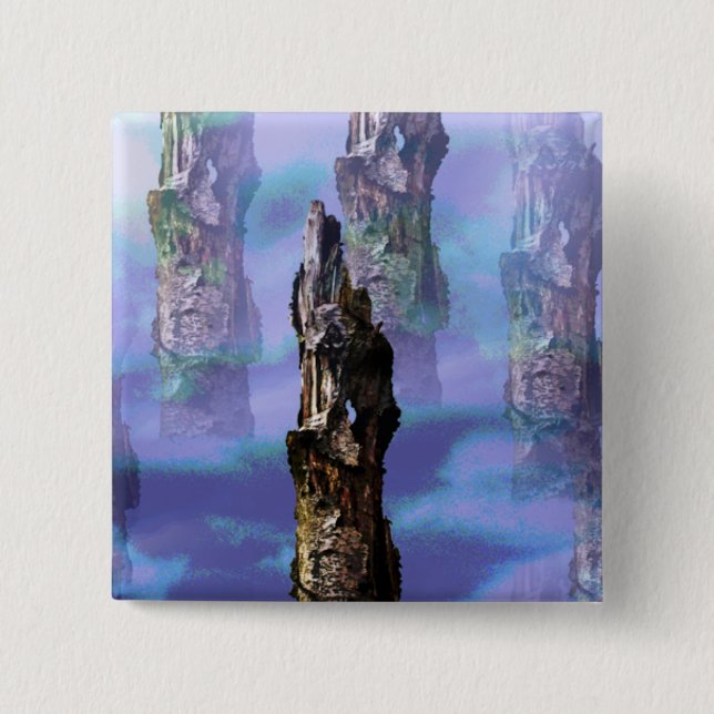 BÓTON QUADRADO 5.08CM ÁRVORES (Frente)