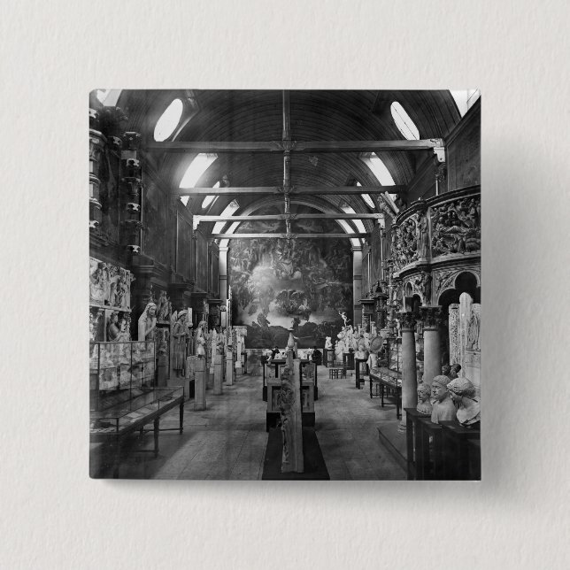 Bóton Quadrado 5.08cm As Beaux-Artes do DES de Ecole Nationale (Frente)