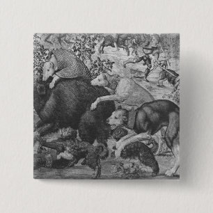 Bóton Quadrado 5.08cm As caças de Maximilian, Capricórnio