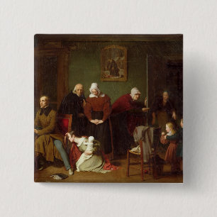 Bóton Quadrado 5.08cm As conseqüências da sedução, 1824