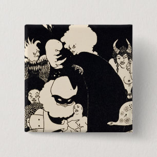 Bóton Quadrado 5.08cm As criaturas estranhas de Lucian, ilustração 'de