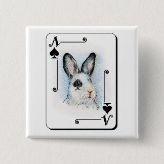 Bóton Quadrado 5.08cm Ás de espada