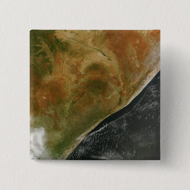 Bóton Quadrado 5.08cm As nações da África Oriental (Frente)