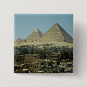 Bóton Quadrado 5.08cm As pirâmides de Giza, c.2589-30 BC, reino velho