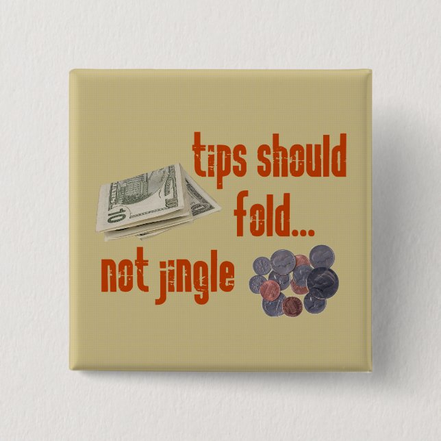 Bóton Quadrado 5.08cm As pontas devem dobrar-se (Frente)