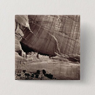 Bóton Quadrado 5.08cm As ruínas antigas da garganta de Chelle, 1873 (a