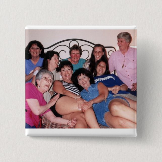 Bóton Quadrado 5.08cm as senhoras (Frente)