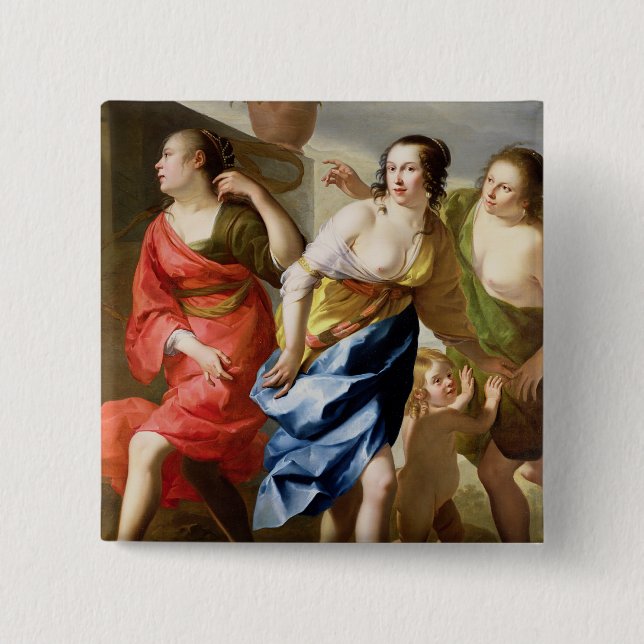 Bóton Quadrado 5.08cm As três benevolências (Frente)