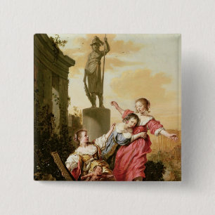 Bóton Quadrado 5.08cm As três filhas de Cecrops