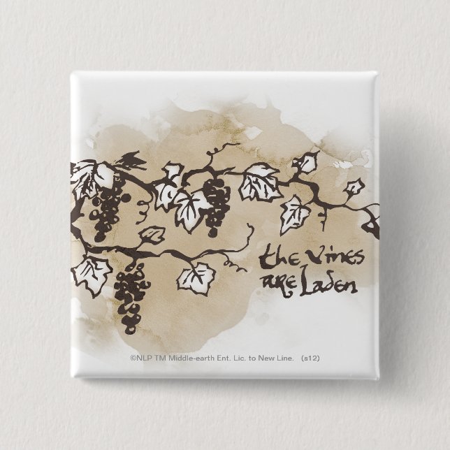 Bóton Quadrado 5.08cm As Vinhas Estão Em Carga (Frente)